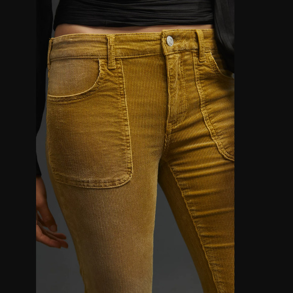 Anthropologie Pilcro The Icon Flare Corduroy Jeans - 23 Waist New - Picture 3 of 6